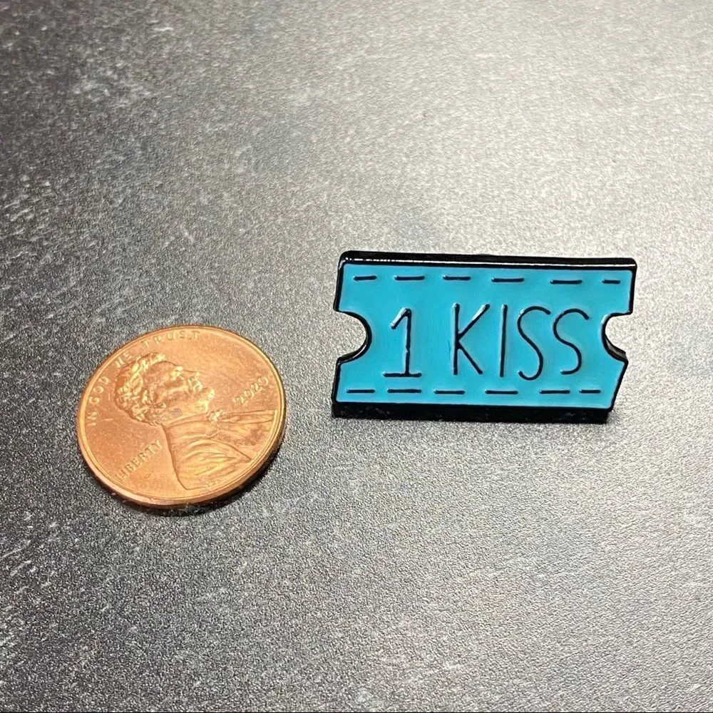 1 Kiss Coupon Enamel Pin/ Brooch Lapel